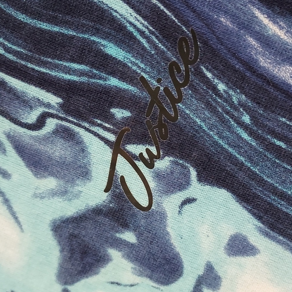 Girls Justice Marbled Hoody Sweatshirt - Picture 7 of 11